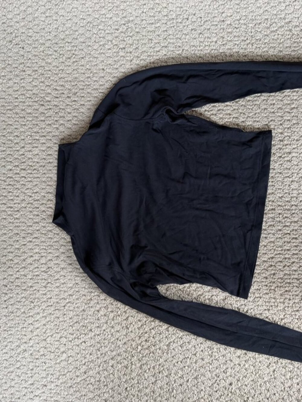 Lululemon All Aligned Mock Neck Long Sleeve Black Nulu Size 6